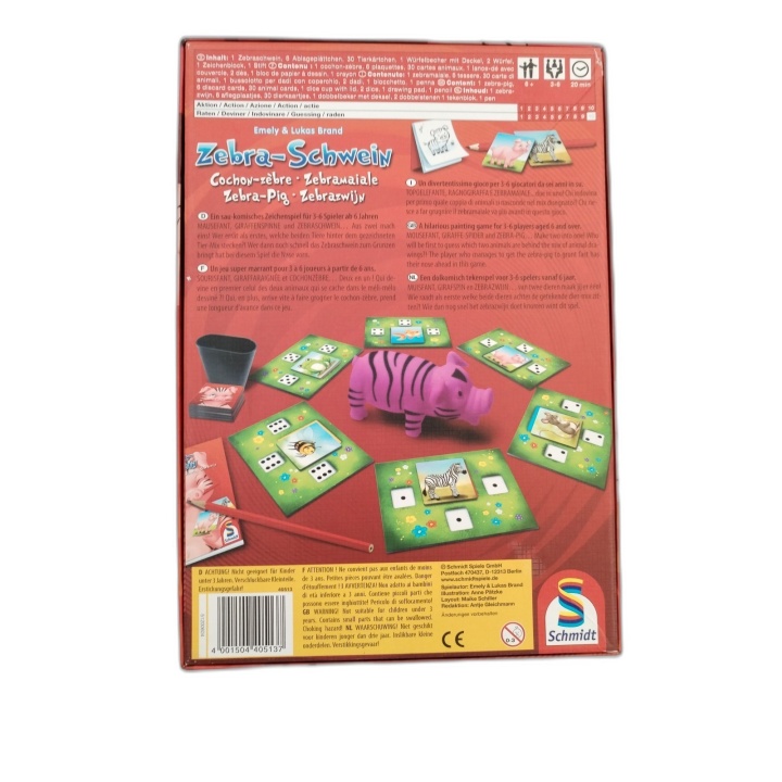 Zebra-Schwein Schmidt Spiele - Jeu Dessin Famille 3+ Joueurs - 7 ans -
