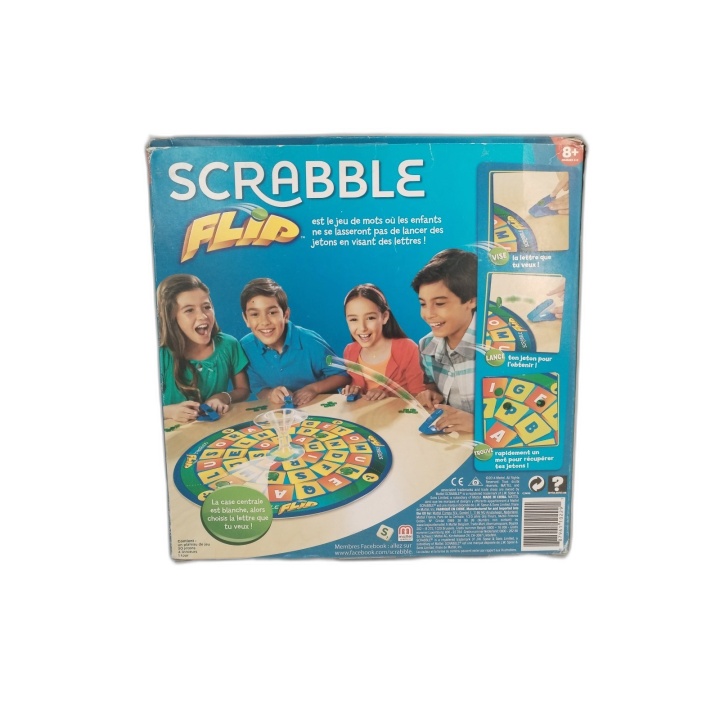 Scrabble Flip Mattel - Jeu de Mots Enfants 2-4 Joueurs - 8 ans - Occas