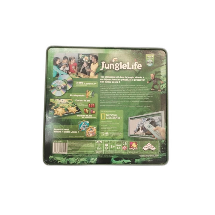 Jungle Life National Geographic - Jeu de Société DVD Plateau - Famille