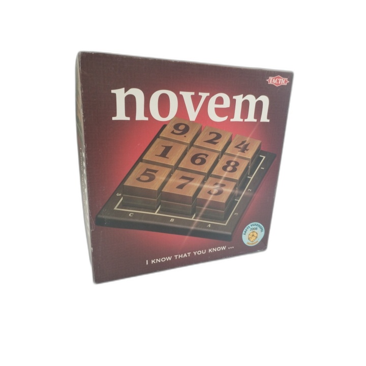 Novem - Tactic - Jeu de Stratégie Blocs Bois 2-4 Joueurs - 10 ans - Oc