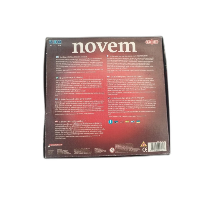 Novem - Tactic - Jeu de Stratégie Blocs Bois 2-4 Joueurs - 10 ans - Oc