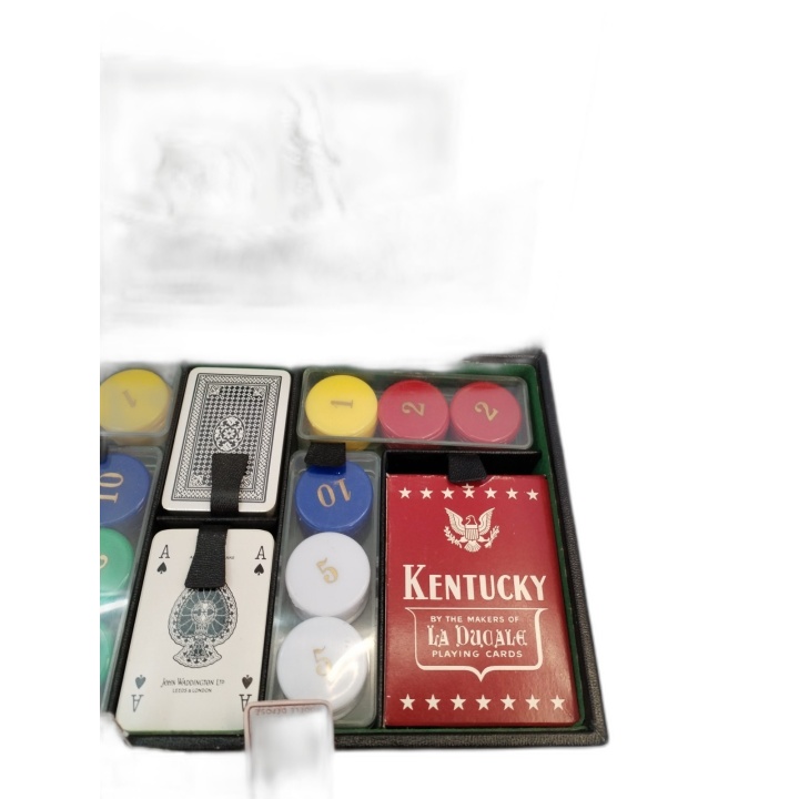 Coffret Bridge & Poker La Ducale Kentucky - Jetons + 4 Jeux de Cartes