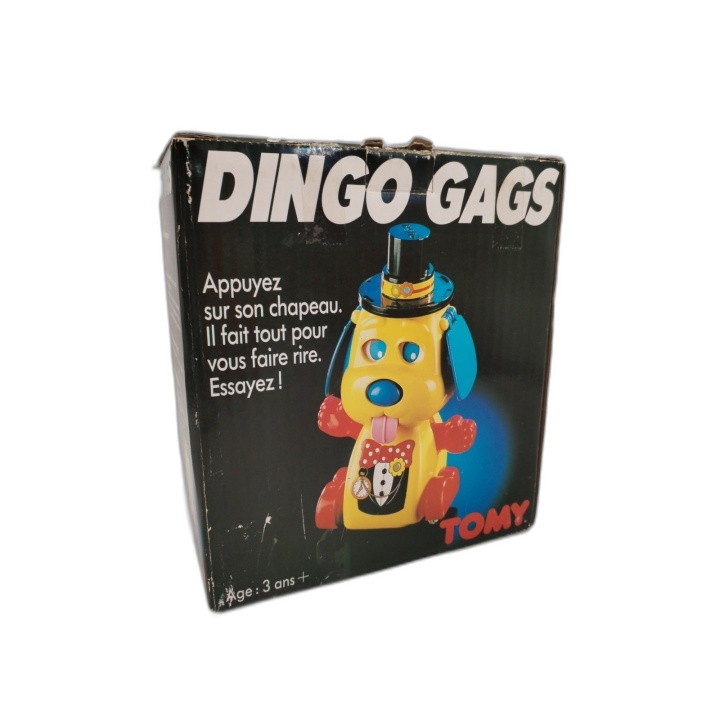Dingo Gags - Tomy - Jouet Vintage Chien Mécanique - 3 ans+ - Occasion