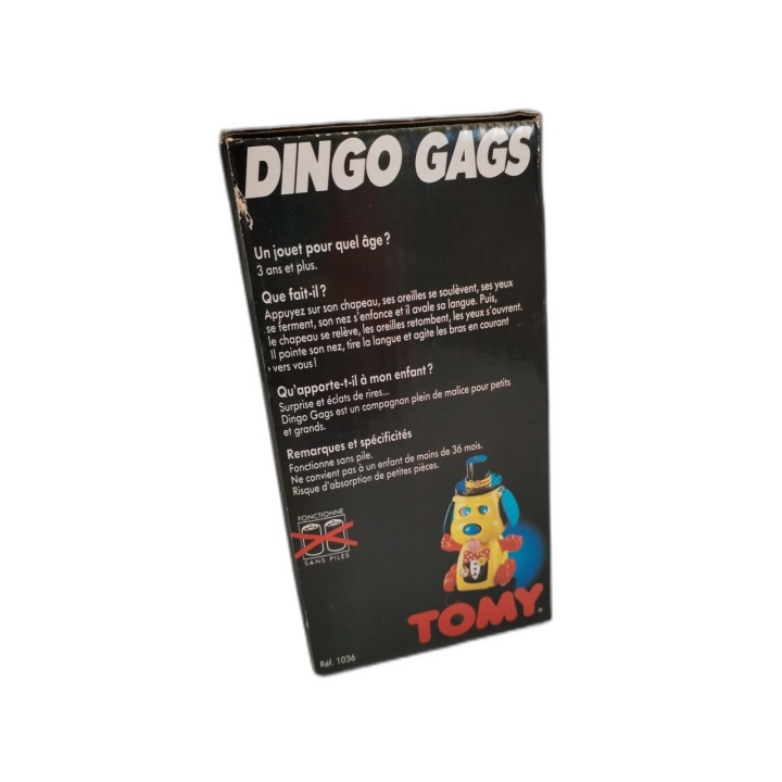 Dingo Gags - Tomy - Jouet Vintage Chien Mécanique - 3 ans+ - Occasion