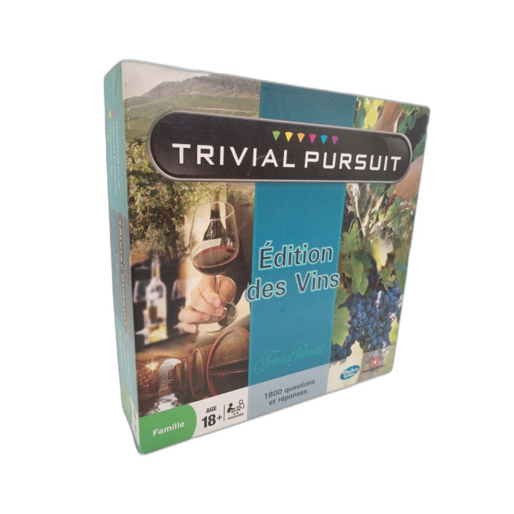 Trivial Pursuit Édition des Vins Hasbro - Quiz 2-6 Joueurs - 1800 Ques