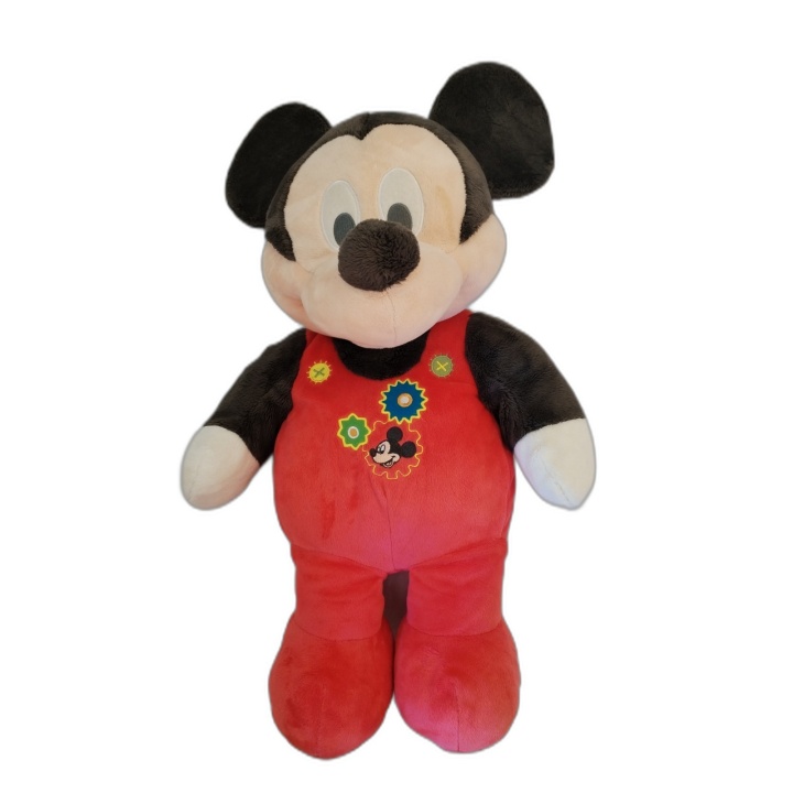 Grande Peluche Mickey Mouse Disney 60 cm - Salopette Rouge - Doudou En