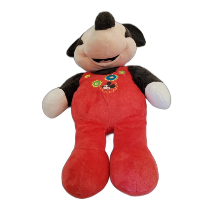 Grande Peluche Mickey Mouse Disney 60 cm - Salopette Rouge - Doudou En