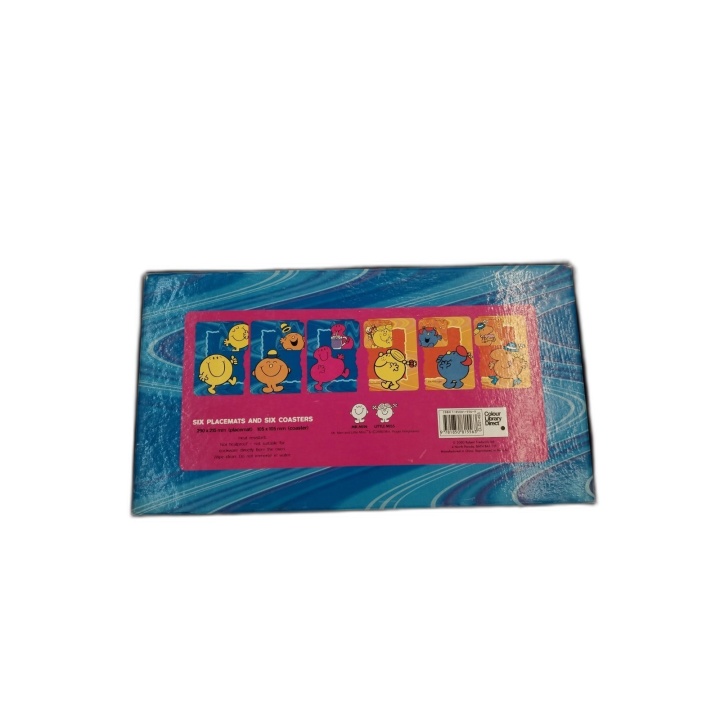 Set Napperon & Dessous de Verre Mr. Men Little Miss Vintage - 6 Couver