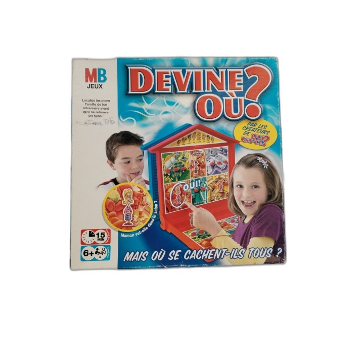 Devine Où ? MB Jeux - Jeu Réflexion 2 Joueurs - Dès 6 ans - Occasion C
