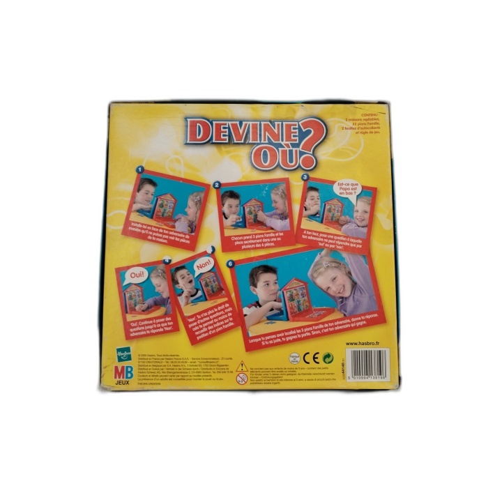 Devine Où ? MB Jeux - Jeu Réflexion 2 Joueurs - Dès 6 ans - Occasion C