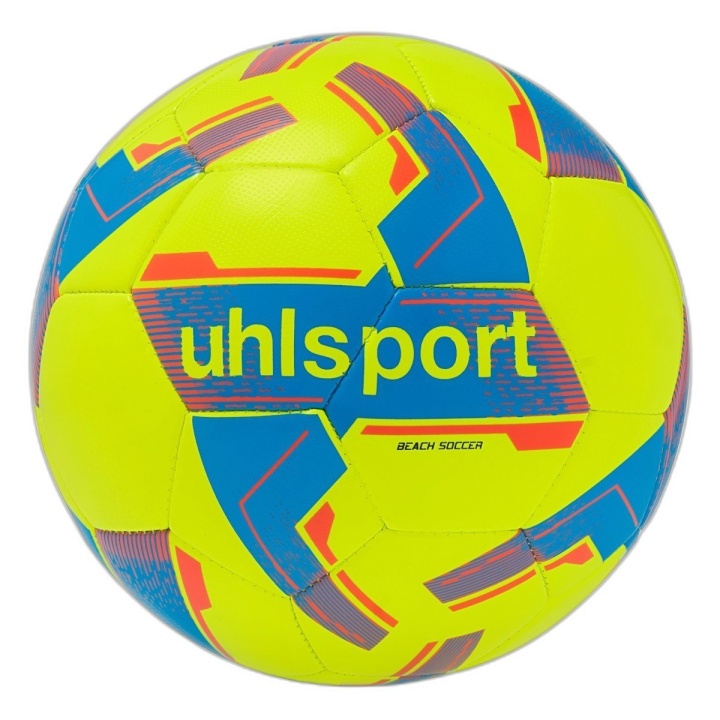 Ballon de Beach Soccer Uhlsport - Taille 5 - Jaune Fluo/Bleu - Neuf