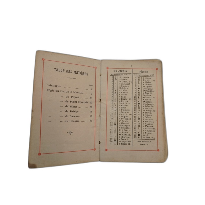 Jeu de Cartes Ancien BP Grimaud Paris - 54 Rue de Lancry - Collection