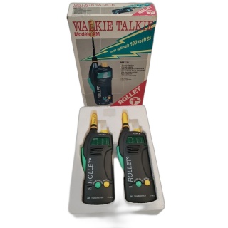 Walkie Talkie Rollet AM 115 - Paire 27 MHz Portée 500m - Vintage 80s B