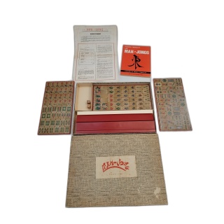 Mah-Jong AMAC Paris - Jeu de société traditionnel vintage - Tuiles + R