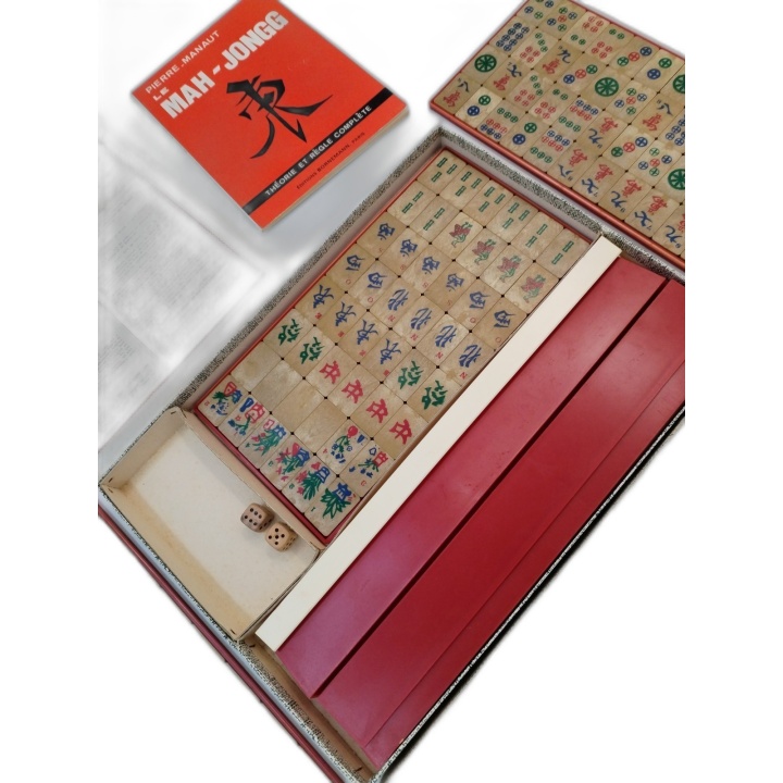 Mah-Jong AMAC Paris - Jeu de société traditionnel vintage - Tuiles + R