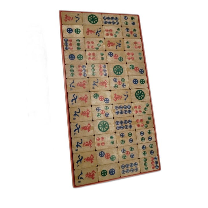 Mah-Jong AMAC Paris - Jeu de société traditionnel vintage - Tuiles + R