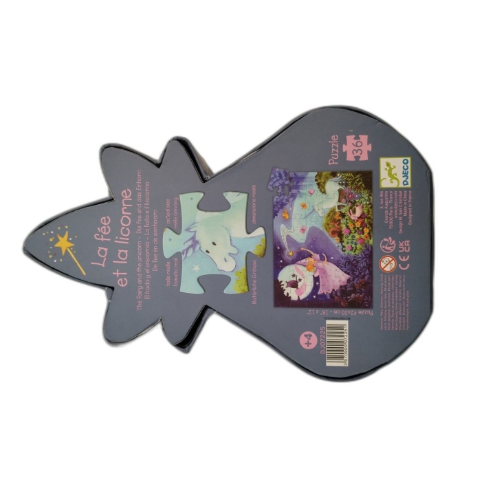 La Fée et l'Étoile - Djeco - Puzzle Silhouette 36 pièces - Dès 4 ans -