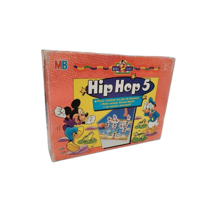 Hip Hop 5 Mickey MB - Jeu de Dames Enfant Disney - 2 Joueurs - Dès 4 a