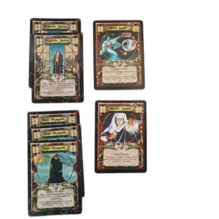 Legend of the Five Rings L5R CCG - Lot Cartes Clan Scorpion 1997 - Occ