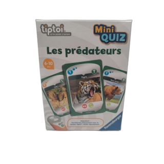 Tiptoi Mini Quiz Les Prédateurs - Ravensburger - Jeu Cartes Éducatif -