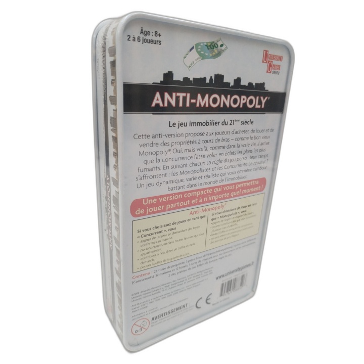 Anti-Monopoly University Games - Jeu Immobilier 2-6 Joueurs - 8 ans+ -