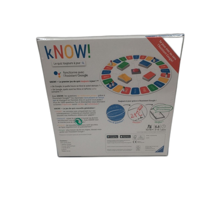 kNOW! Ravensburger - Jeu Quiz Google Assistant 3-6 Joueurs - 10 ans -