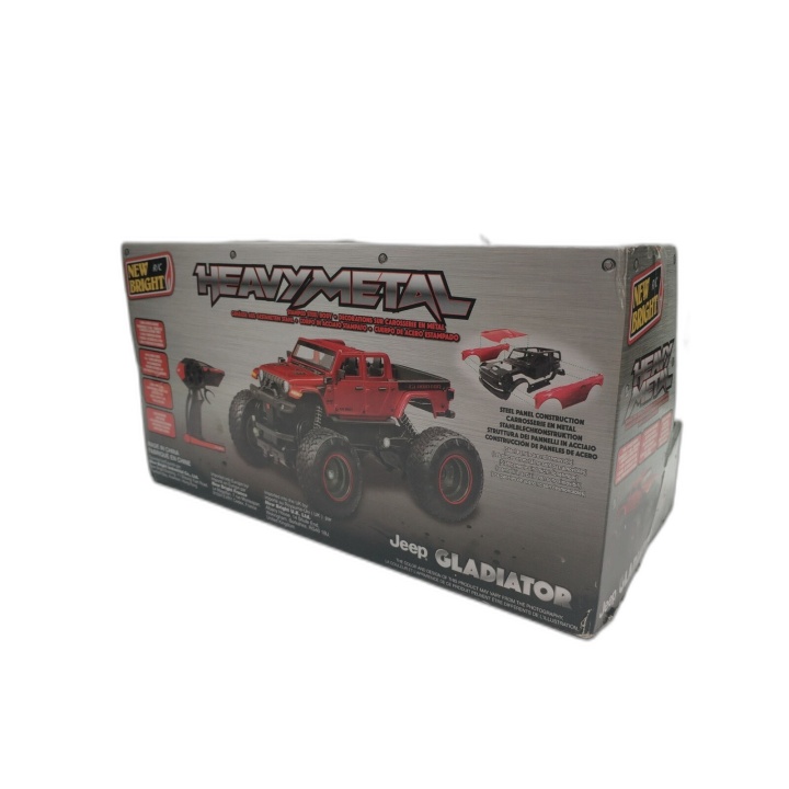 Jeep Gladiator RC New Bright Heavy Metal 1/18 - Voiture Télécommandée