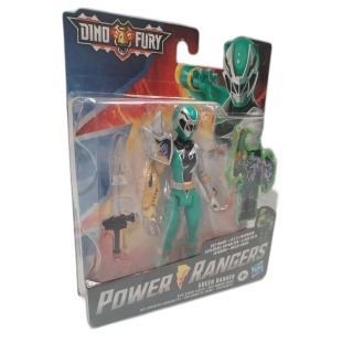 Power Rangers Dino Fury Green Ranger Hasbro - Figurine avec Manche Spr