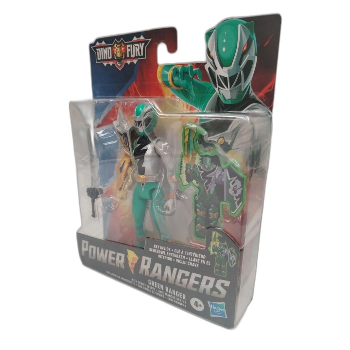 Power Rangers Dino Fury Green Ranger Hasbro - Figurine avec Manche Spr