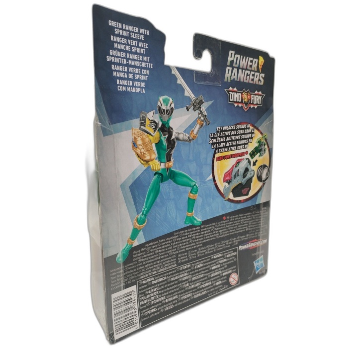 Power Rangers Dino Fury Green Ranger Hasbro - Figurine avec Manche Spr