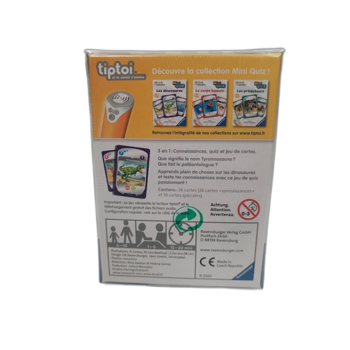 Tiptoi Mini Quiz Les Dinosaures - Ravensburger - Jeu Cartes Éducatif 6