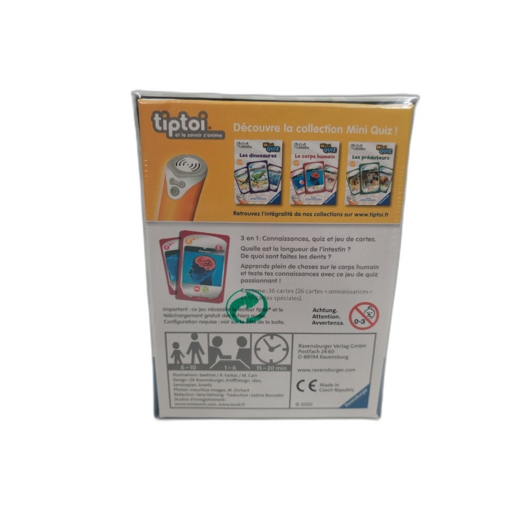 Tiptoi Mini Quiz Le Corps Humain - Ravensburger - Jeu Éducatif Cartes