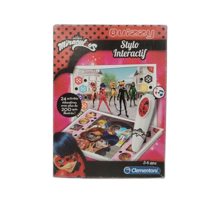 Quizzy Miraculous Stylo Interactif Clementoni - 24 Activités 200 Quiz