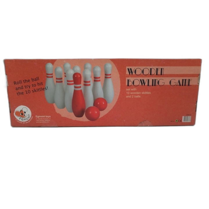 Wooden Bowling Game Egmont - Jeu de Quilles en Bois Enfant - Neuf Boît
