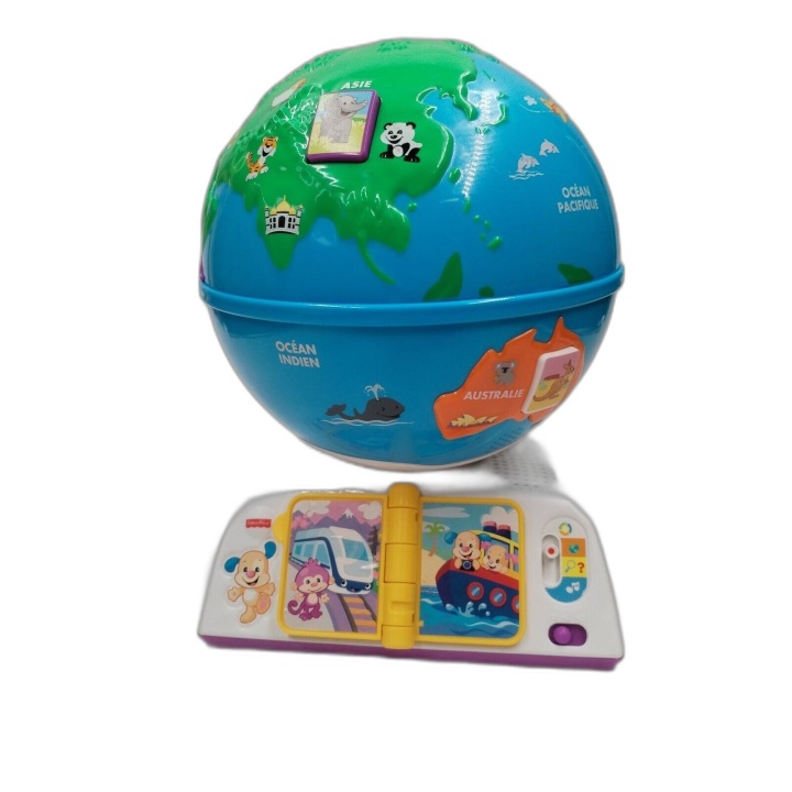 Globe Terrestre Électronique Fisher-Price - Jouet Éducatif Enfant 2 an