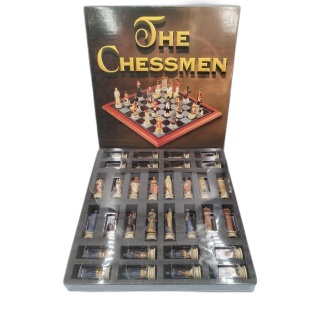 The Chessmen - Jeu d'Échecs de Luxe Figurines Peintes à la Main - Gran
