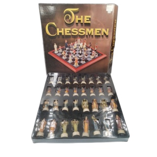 The Chessmen - Jeu d'Échecs de Collection Figurines Historiques Peinte