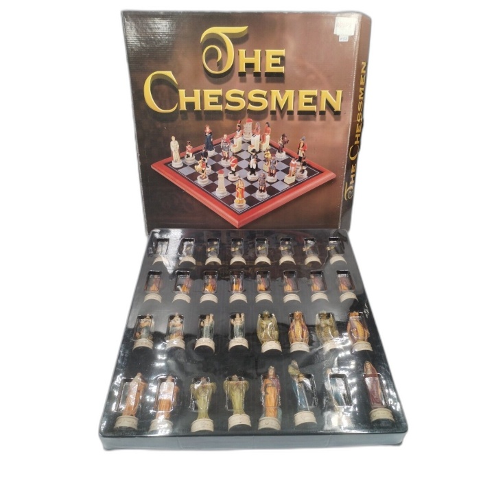 The Chessmen - Jeu d'Échecs de Collection Figurines Historiques Peinte