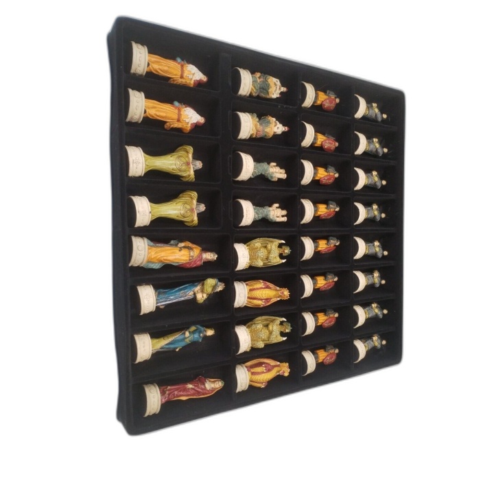 The Chessmen - Jeu d'Échecs de Collection Figurines Historiques Peinte