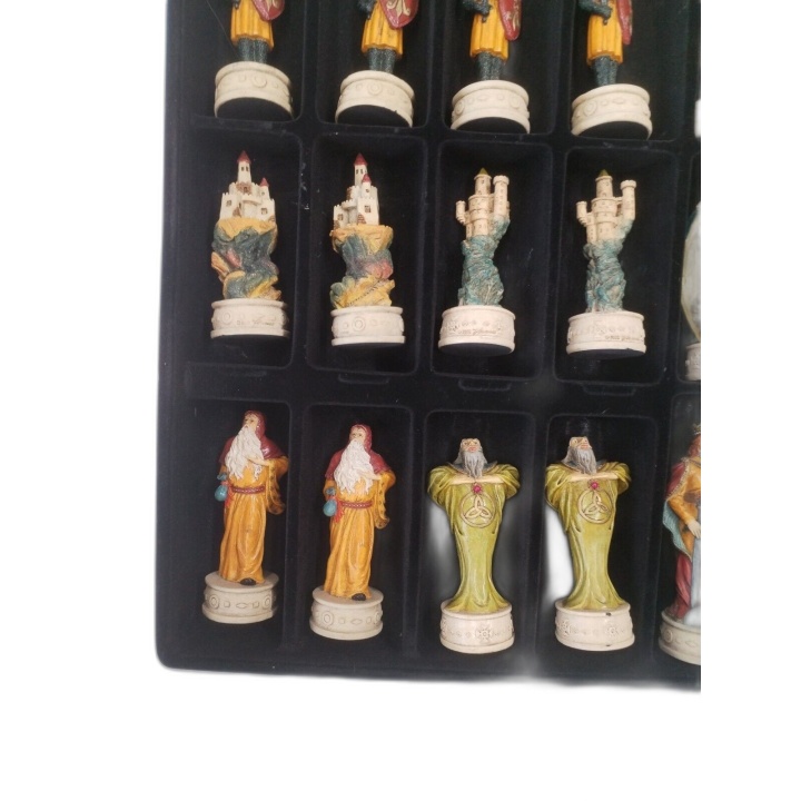 The Chessmen - Jeu d'Échecs de Collection Figurines Historiques Peinte