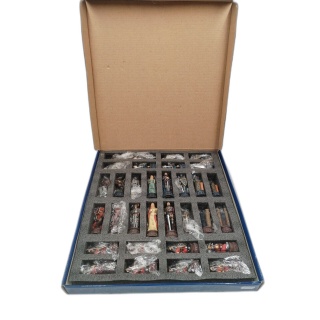 Jeu d'Échecs Médiéval Figurines Peintes Résine - 32 Pièces Collector T