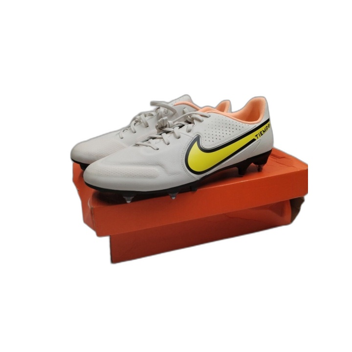 Nike Tiempo Legend 9 Academy SG-Pro AC - Crampons Football Blanc/Jaune