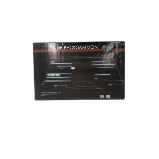 Jeu de Backgammon Luxe - Coffret Valise Velours 46cm - 30 Pions 3 Dés