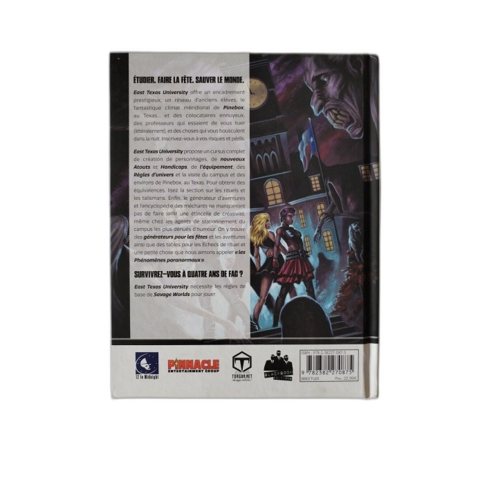 East Texas University - Savage Worlds Adventure Edition - Livre de Bas
