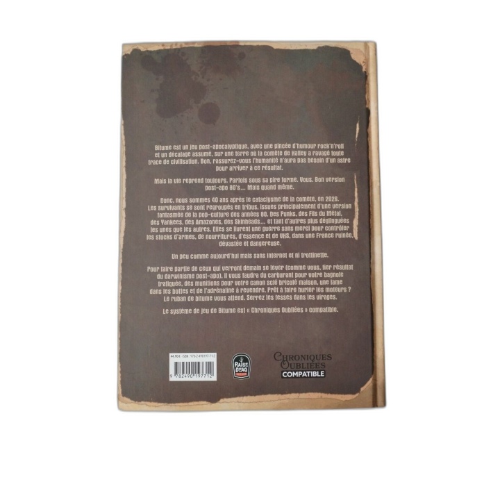 Bitume JDR - Raise Dead Editions - Livre de base Post-Apocalyptique -