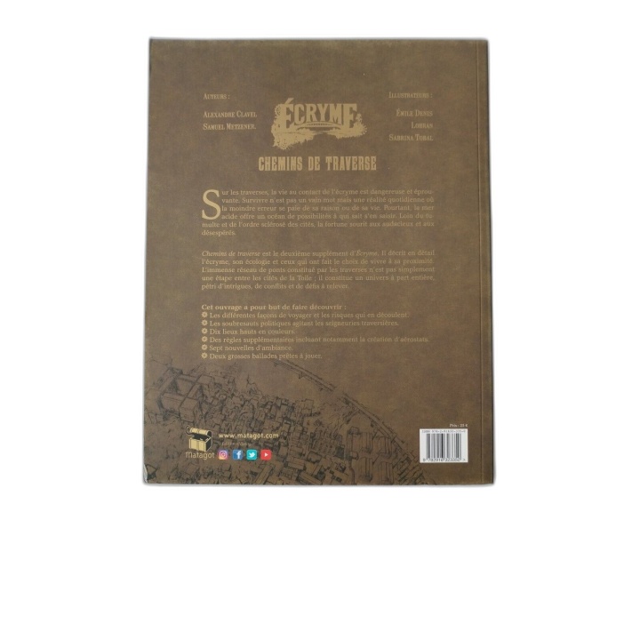 Écryme Chemins de Traverse - Matagot - Supplément Jeu de Rôle - Livre