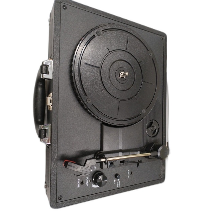 Tourne-Disque Bluetooth Goodmans Valise Noir - Vinyle Vintage - Comple