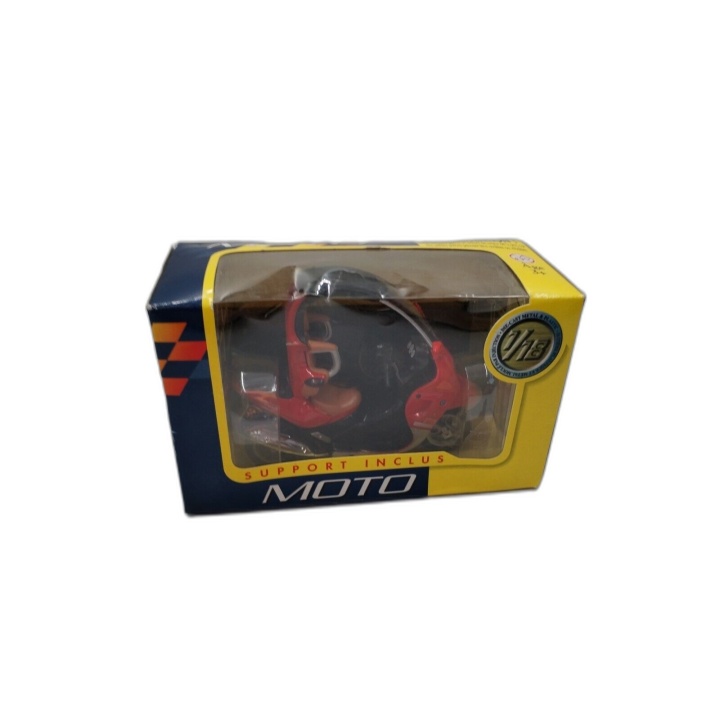 Moto Miniature Diecast 1/18 Rouge - Modèle Réduit Métal avec Support I