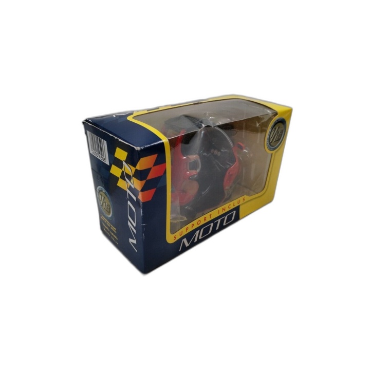 Moto Miniature Diecast 1/18 Rouge - Modèle Réduit Métal avec Support I