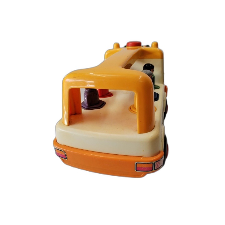 Playwell School Bus Vintage - Bus Scolaire Jouet Enfant avec Figurines